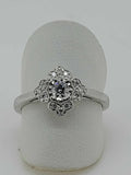 Vintage inspired diamond ring from Allison Kaufman