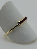 Natural Ruby ring in 14kt Yellow Gold