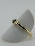 14kt Yellow Gold Allison Kaufman Ring Set With Natural Emerald and Diamond