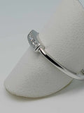 14kt White Gold Band With Channel Set Natural Diamonds