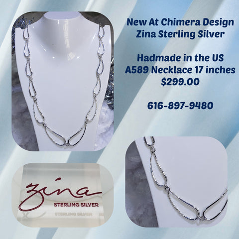 Zina Sterling Necklace - Handmade Sterling Silver