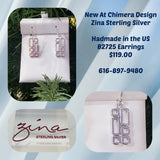 Dangle Earrings in Sterling Silver - Zina Sterling