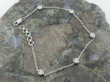 Allison Kaufman Natural Diamond Station Bracelet - with a BONUS