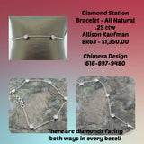 Allison Kaufman Natural Diamond Station Bracelet - with a BONUS