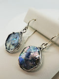 Earrings Made From Ancient Glass in Sterling Silver