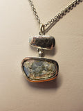 Sterling Silver Pendant With Ancient Glass