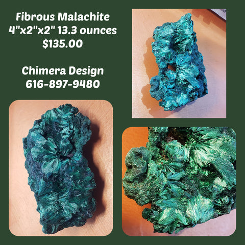 Fibrous Malachite From Africa