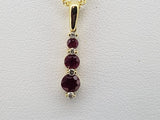 Ruby and Diamond Pendant - All Natural Gems