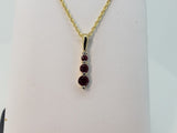 Ruby and Diamond Pendant - All Natural Gems