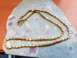 Hand Made Estate 22kt Yellow Gold 18.5 Inch Chain